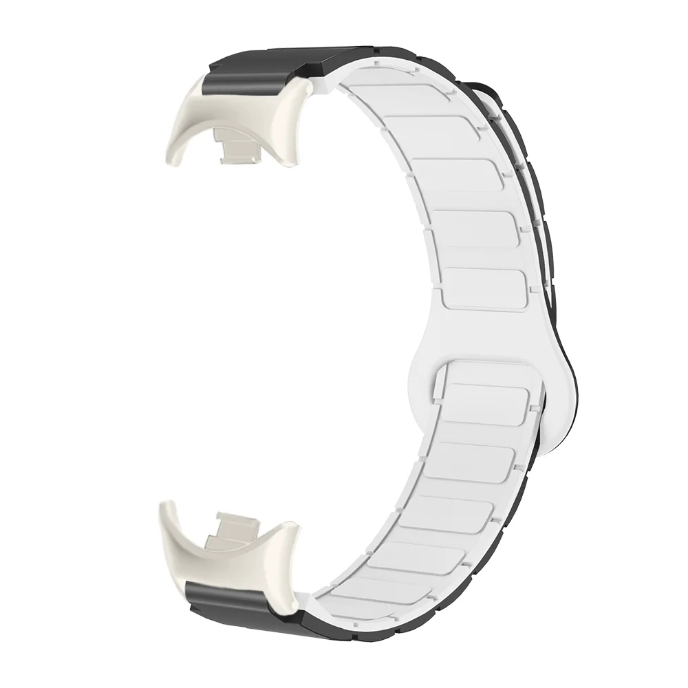 

Armor Style Magnetic Watch Strap 12mm For Xiaomi Band 8/8NFC/9/9NFC Quick Release Durable Silicone Waterproof For Men Women