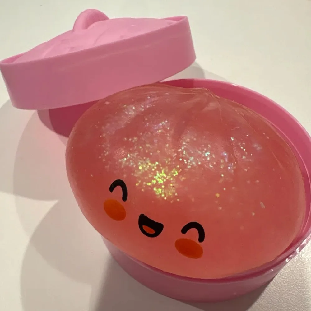 

Мягкая эластичная игрушка-антистресс в форме булочки с блестками, сжимаемый мячик-дамплинг для снятия стресса, милый и безопасный, в упаковке