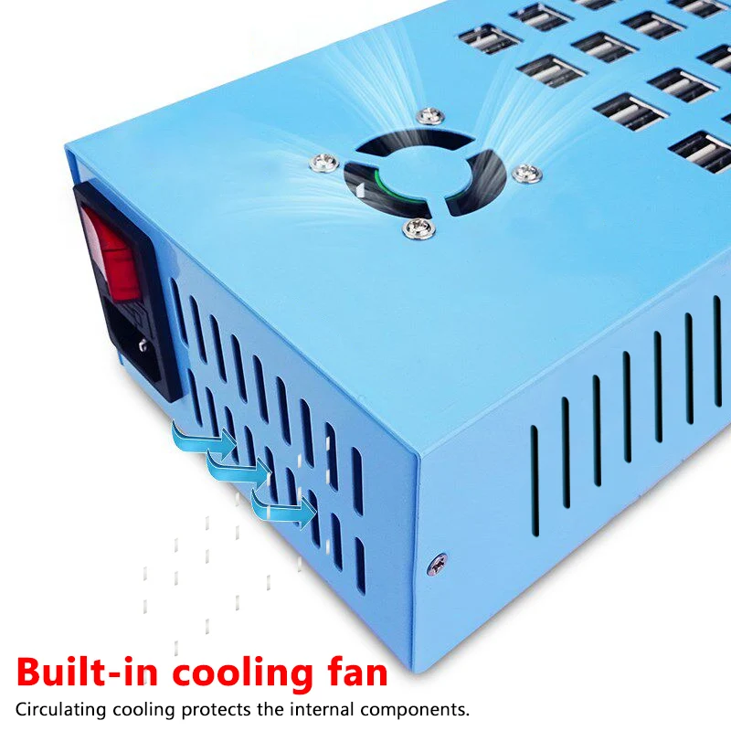 New 40 Ports USB Charger 250W Charging Station Desktop Fast Charging Portable Power Station For iPhone 17 Xiaomi Sumsung 충전기
