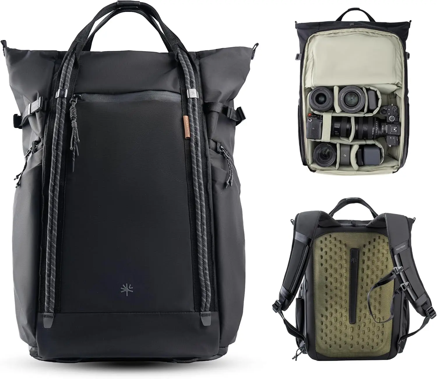 PGYTECH OneGo Roamer Camera Rugzak 18L, Waterbestendige Casual Tote Rugzak met Dubbele Draagmogelijkheid, Geschikt voor DSLR/Mirrorless Camera's