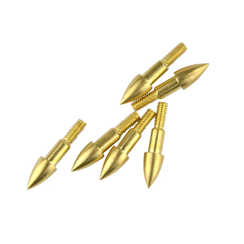 

6/12PCS 75Grain Archery Target Arrowhead Copper Arrow Heads Target Point for Recurve Compound Bow Hunting Shooting Accessories