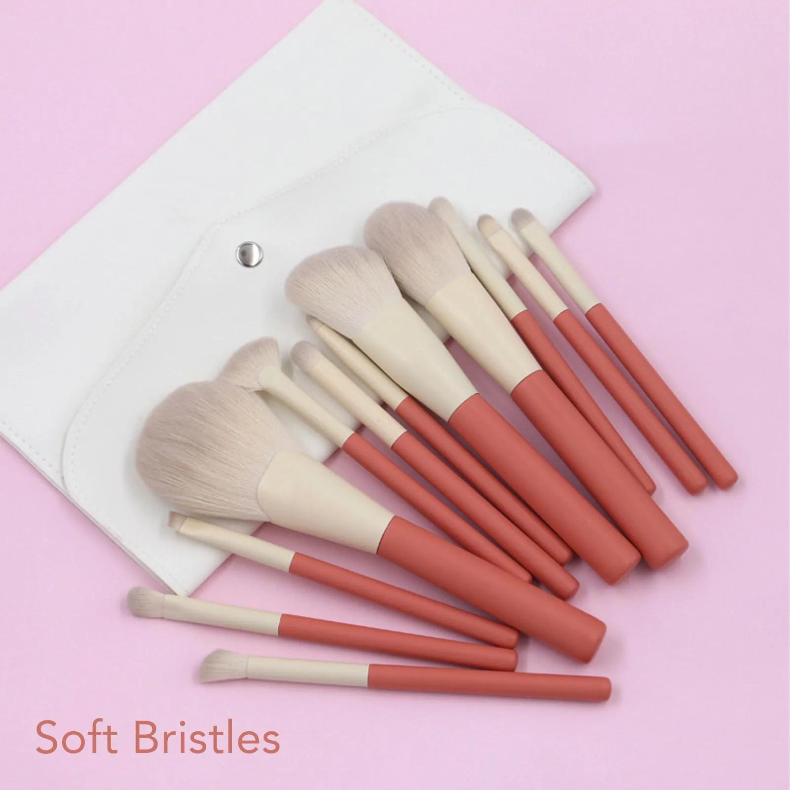 12Pcs Makeup Brushes Set Fine Workmanship Portable Soft Bristles Makeup Brushes With Envelope Bag For Home Travel