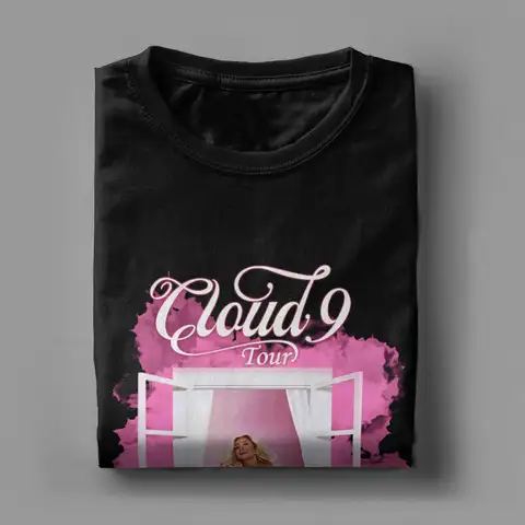 Men Megan Moroney Cloud 9 Album T Shirts Cotton Clothes Summer Y2K Funny Short Sleeve T-Shirt O Neck Harajuku Custom Logo Tshirt