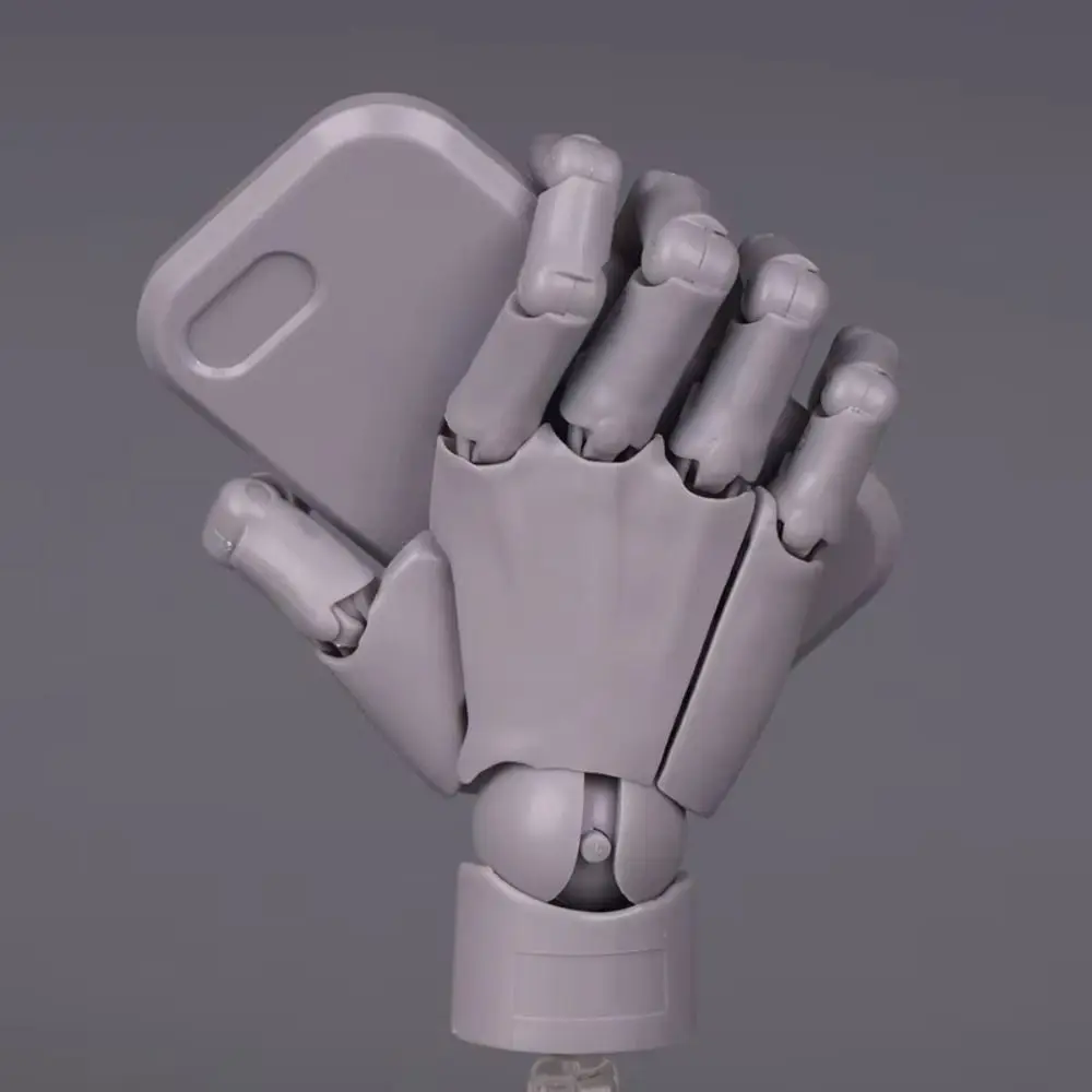 Modello mobile con giunto a mano in plastica, simulazione biomimetica della mano destra, action figure a mano, decorazione da tavolo articolata