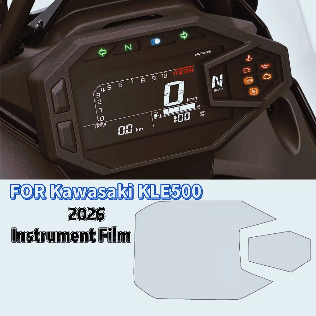 KLE500 KLE500 FOR Kawasaki KLE500 2026 Motorcycle Accessories Scratch Cluster Screen Dashboard Protection Instrum