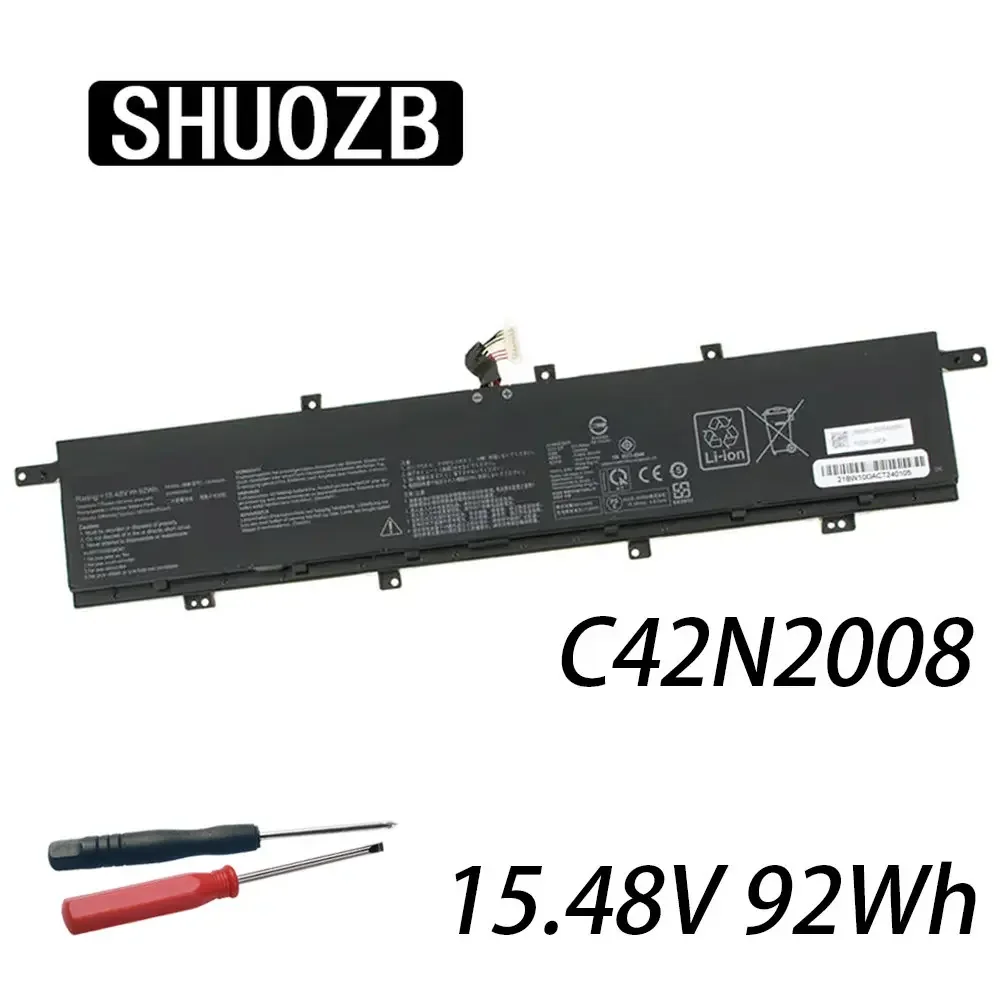 

SHUOZB C42N2008 Аккумулятор для ноутбука Asus ZenBook Pro Duo 15 OLED UX582 UX582LR Series XS74T UX582LR-H2002TS H2003R LR-XS74T