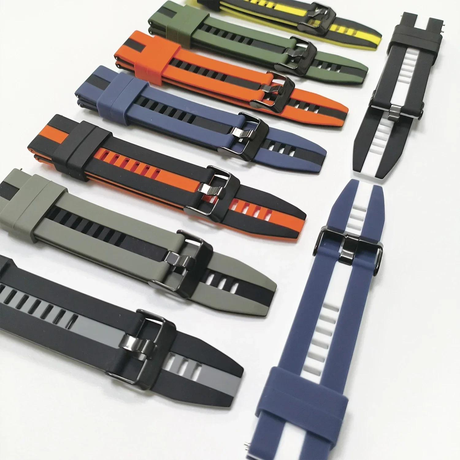 Official Silicone Strap 20mm 22mm For HUAWEI Watch GT 5 4 pro/GT 5 4 3 SE 2 Band Watch 5 4 46mm/HONOR Magic Watch 4 GS Bracelet