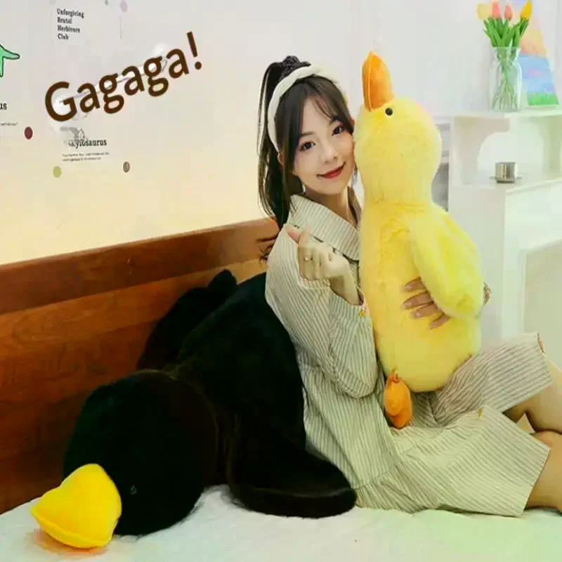 

Милая большая утка, плюшевая подушка для домашних собак, жевательная игрушка для собак, успокаивающая утка, успокаивающая подушка для собак, игрушка для уток