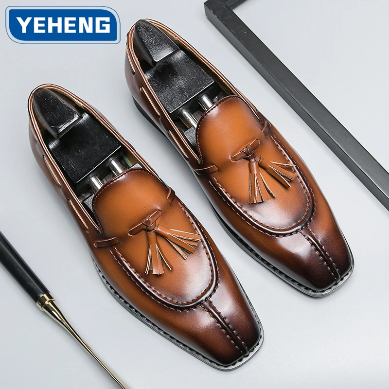 

New fashion men's business dress shoes brock leather pointed lace-up shoes carved Designer socialize shoes men wedding shoes