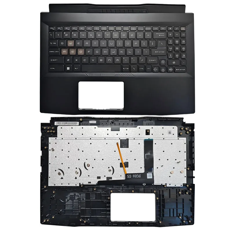 New For MSI Katana 15 B13v MS-1585 Palmrest Upper Case US Keyboard With Backlit