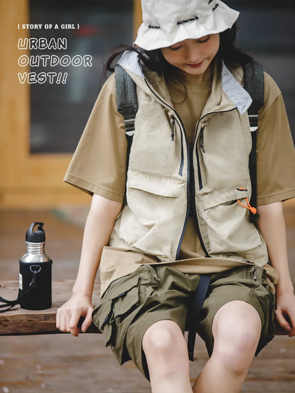 

Женский уличный жилет Maden: повседневная рабочая одежда, многофункциональный, из нейлонового волокна, для осеннего сезона, серия Mountain