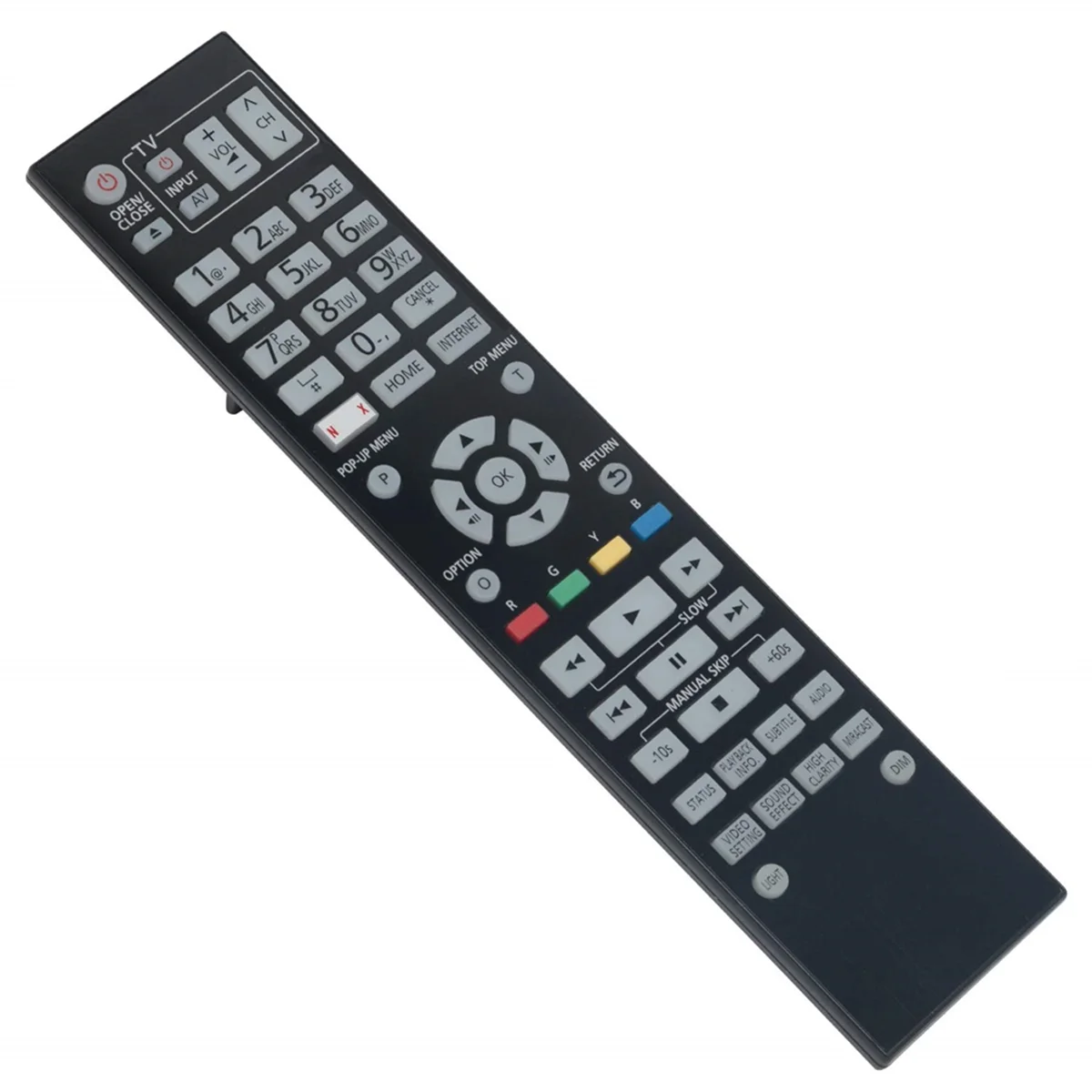 ATS-N2QAYA000130 Remote Control Replace for Panasonic Blu-Ray Disc DVD Player DMP-BDT700 DMP-UB900 DMP-UB900GN