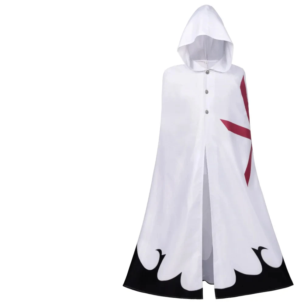 Halloween Cosplay Western Medieval Warrior Temple Knight Military Division Uniform Clothing Adult Men And Women Robe Cloak Suits