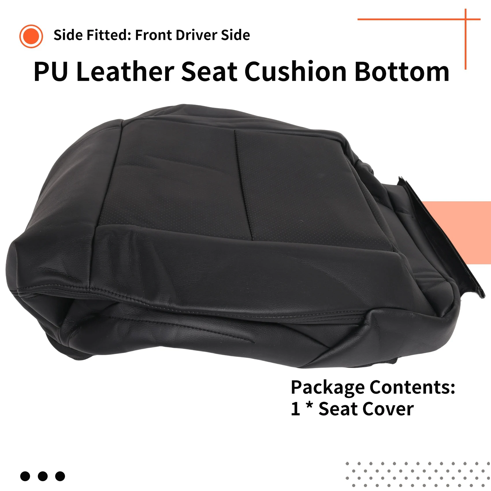 Leather Car Seat Cover - Funda de asiento inferior de cuero