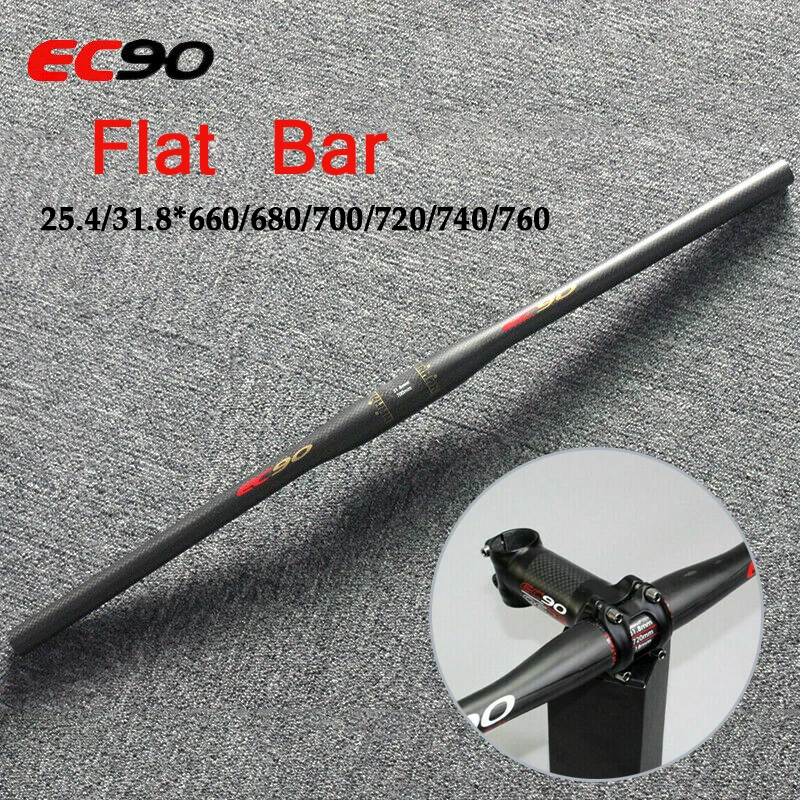 

EC90 25.4/31.8mm Carbon Handlebar Riser/Flat MTB Bar Bicycle Accessories 660/680/700/720/740/760mm mountain bike handlebars