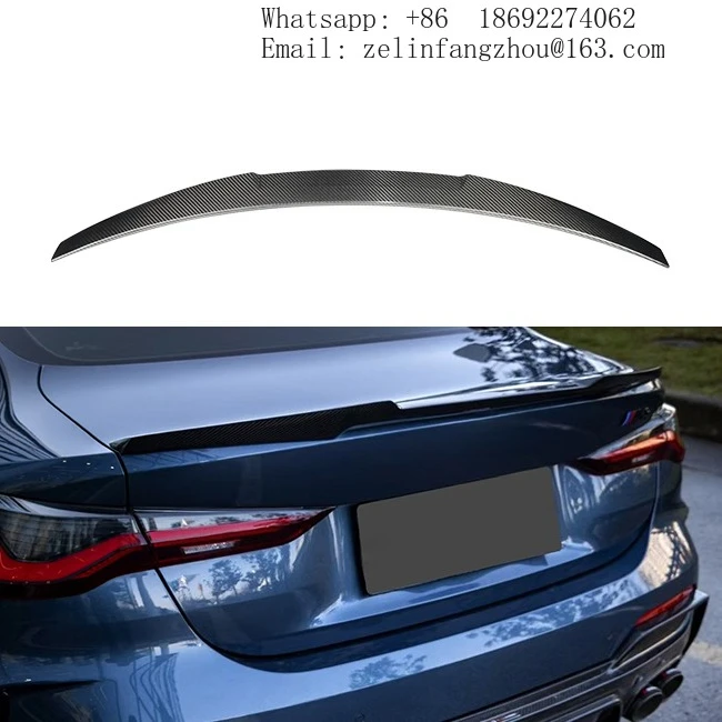 

Универсальный задний спойлер из углеродного волокна 3K Twill в стиле M4 для BMW 4 серии 430i 440i G22