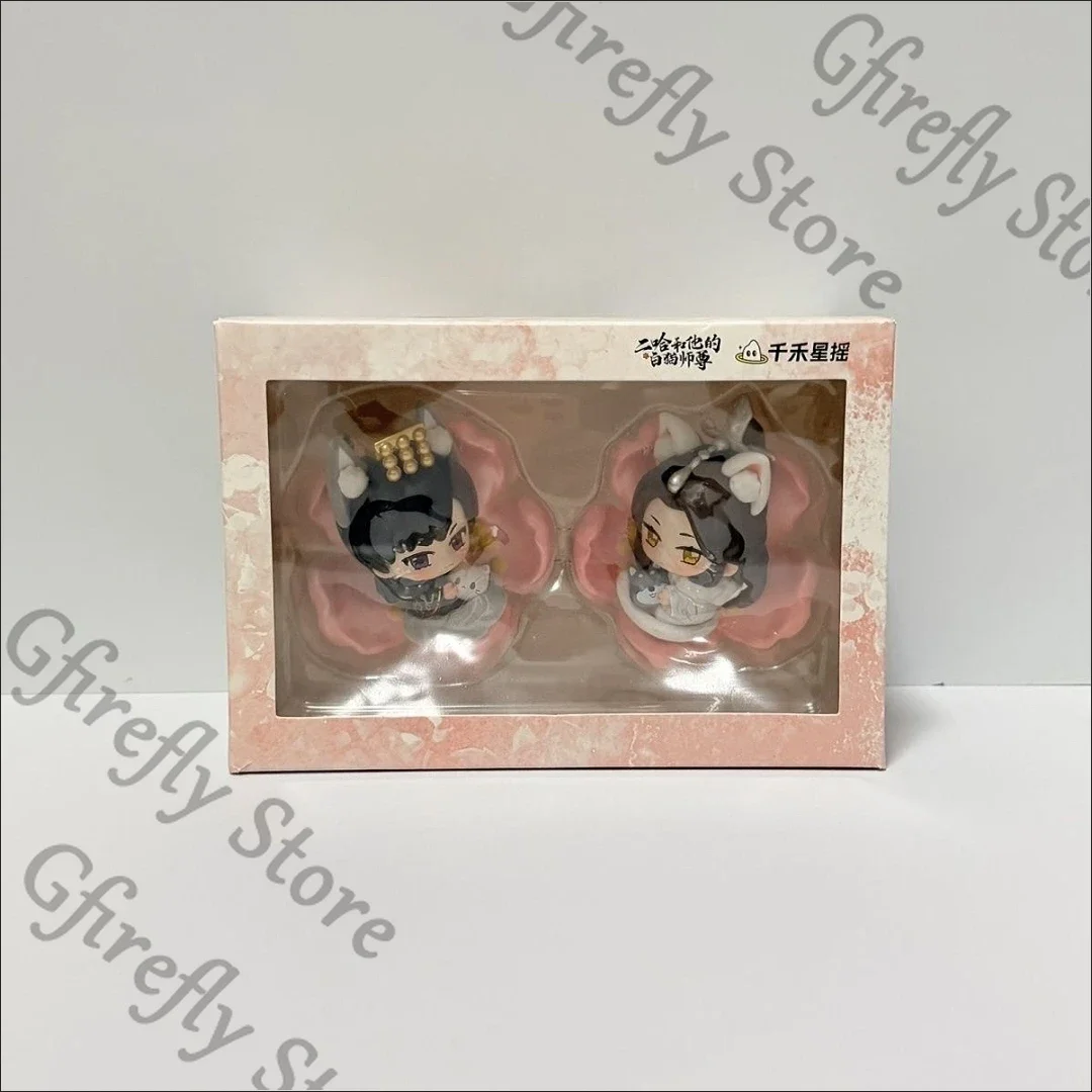 Figurine Husky et son chat blanc Shizun Mo Ran Chu Wanning Garage Kits, Ornements magnétiques de cosplay, Produits dérivés officiels