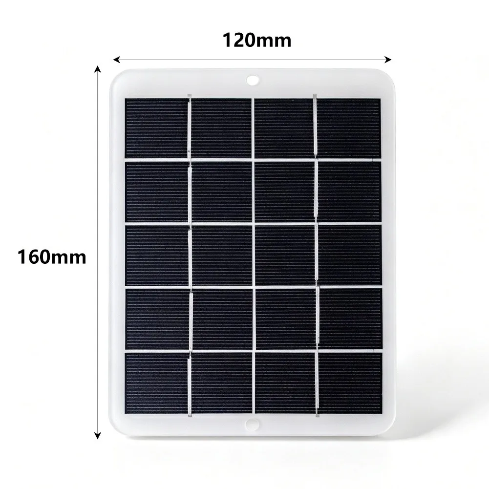 5V 3W Portable Solar Charger with USB Port for Mobile Devices Designed for Camping Hiking Fishing and RV Power Supply