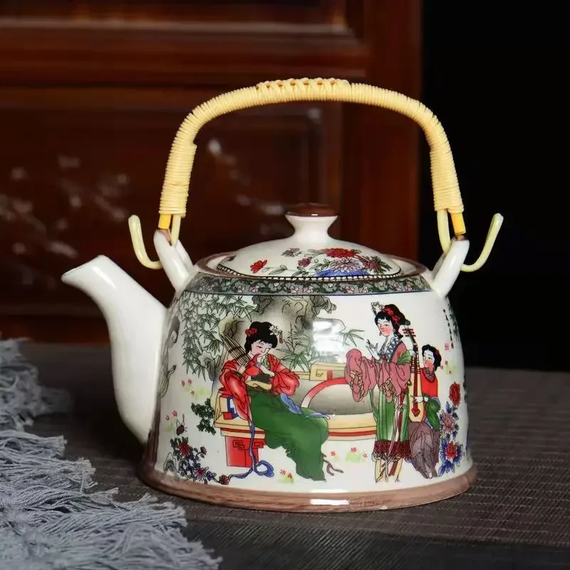 Large Capacity Japanese Type Lifting Beam Pot 1000ml Chinese Teapot Puer Tea Kettle Set and Coffee Teaware Teapots Cup Mug