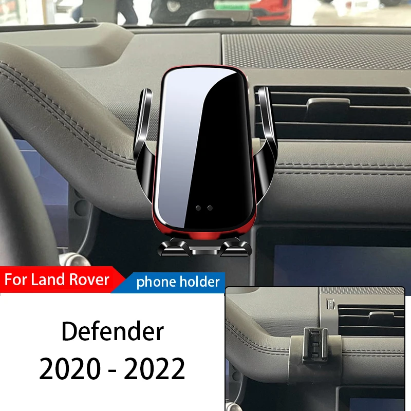 

Wireless Charger Car Phone Holder Mount Stand For Land Rover Defender 20-22 Adjustable GPS Navigation Mobile Bracket Accessories