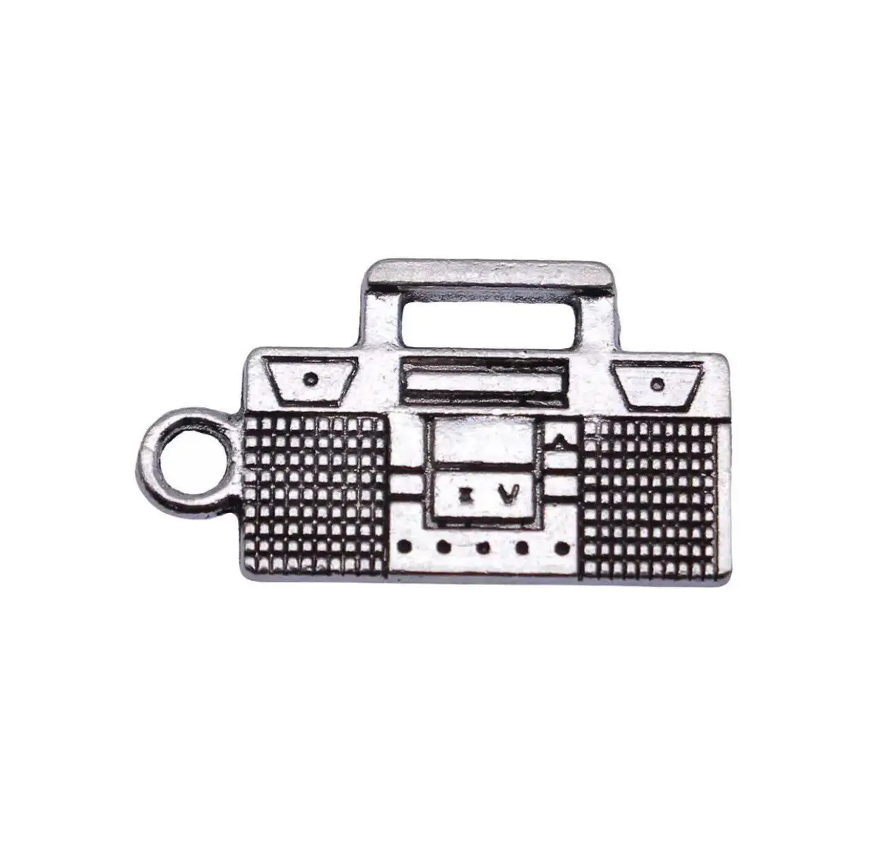 

10pcs 23*13mm throwback charms tape streamer design Zinc alloy metal handmade accessories HW418