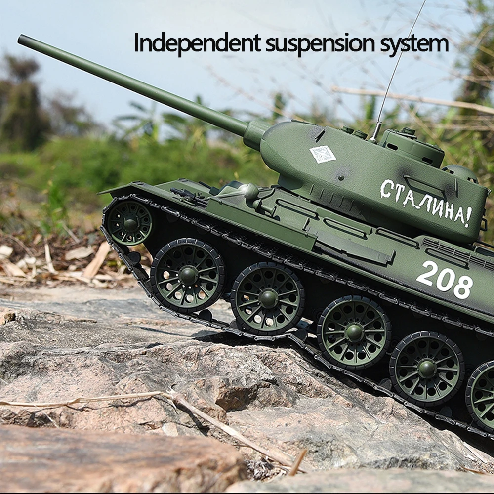 Henglong T34 Remote Control Tank Off-road Vehicle Model 3909 Metal Adult Multi-function Battle Competitive Simulation Boys Toys