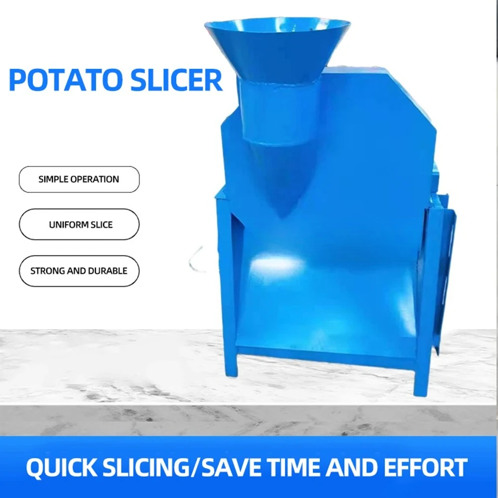 Máquina elétrica de corte de legumes comercial, máquina comercial de corte de batata doce com espessura ajustável, processador de alimento