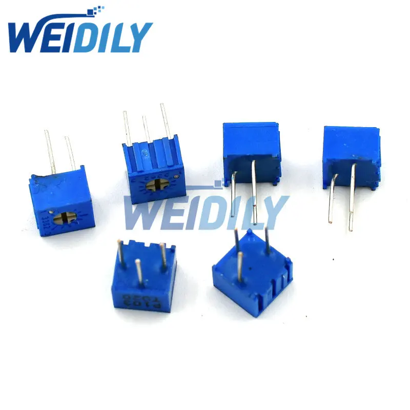 10PCS 3362P-1-103LF 3362P 103 10K ohm 10KR Trimpot Trimmer Potentiometer Variable Potentiometers 3362 New