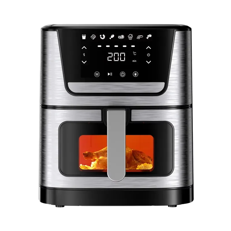 For Cross-Border Generation 10L Large Capacity Intelligent Visual Automatic Air Fryer Modern Square
