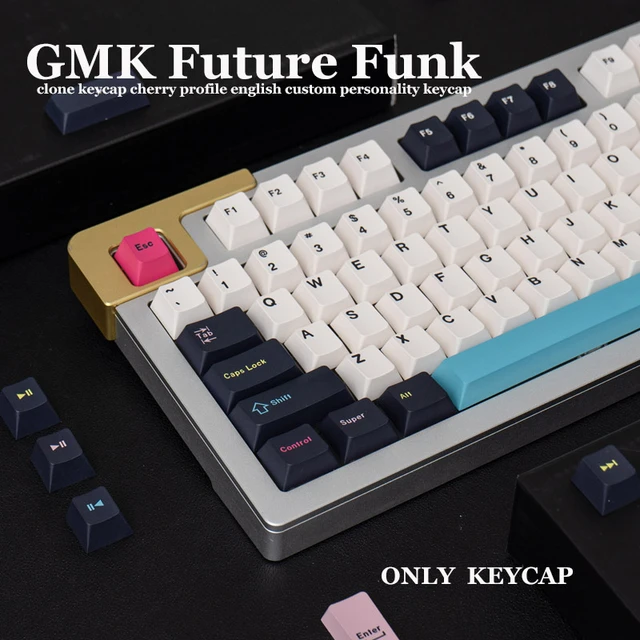 Gmk Future Funk Large Set Cherry Profile Pbt Keycap Dye-Sub English Custom  Personality Keycaps For Mechanical Keyboard 61/64/68 - AliExpress 7