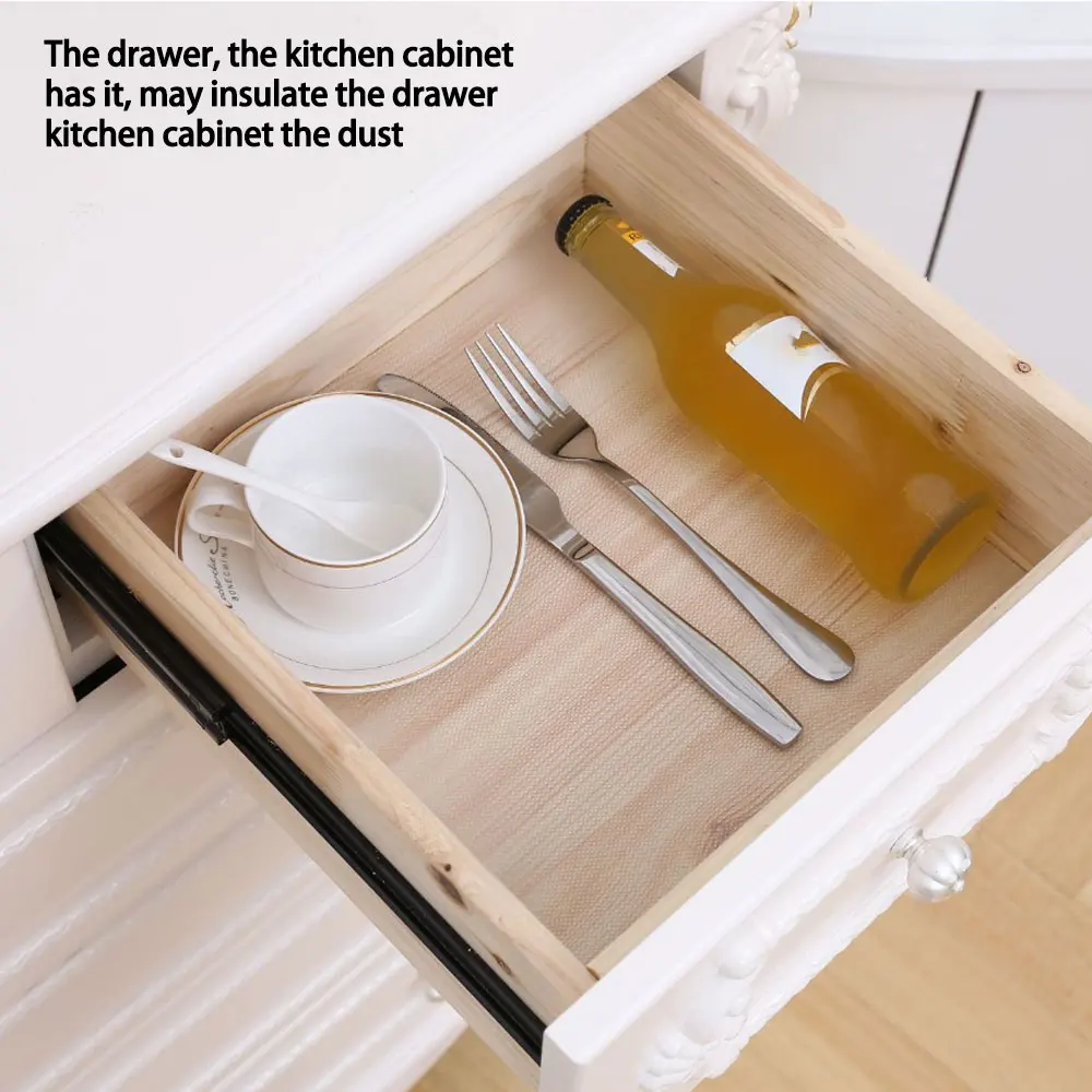 Shelf Liner Non-Slip Cupboard Cabinet Pad Transparent EVA Drawer Mat Fridge Roll Kitchen Bedroom Computer Desk Protection Mat