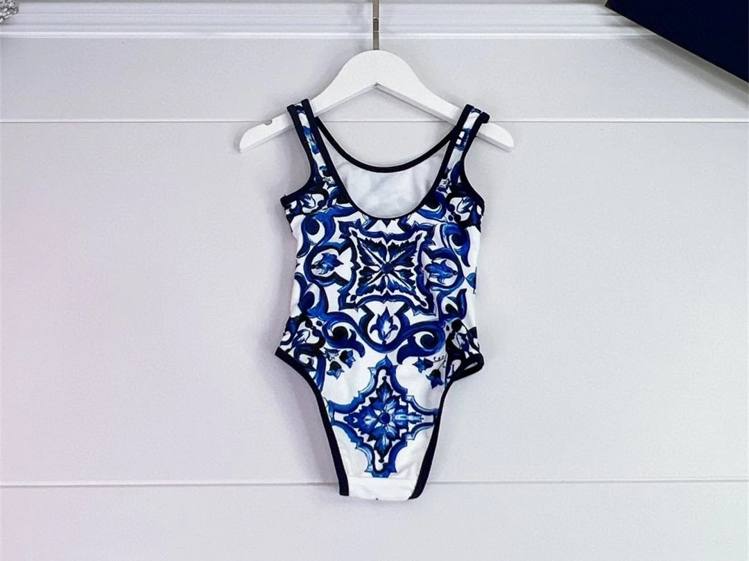 2024 New girl swimsuit flower swim wear Summer Children clothes high quality baby swimsuit 1-12y