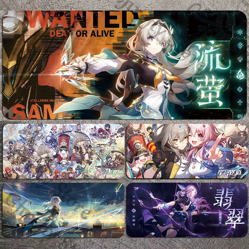 

Anime Honkai: Star Rail Computer Game Table Mat Quadratic Element Mouse Pad Large Size Lockrand Placemat Firefly Unisex Gift
