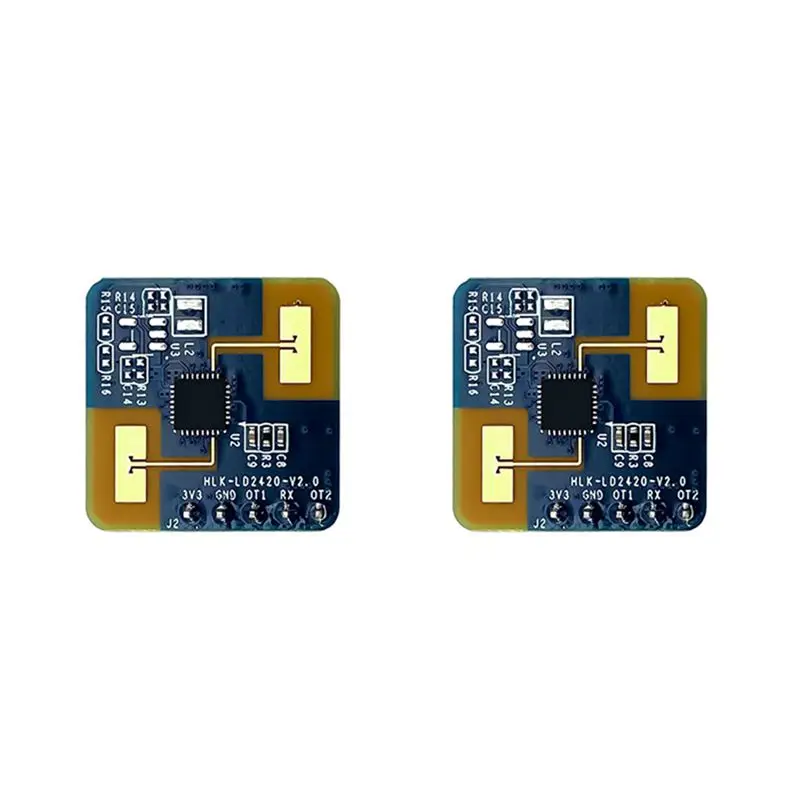 

2X 24G Mmwave LD2420 Радарный датчик присутствия человека Модуль обнаружения движения Новый