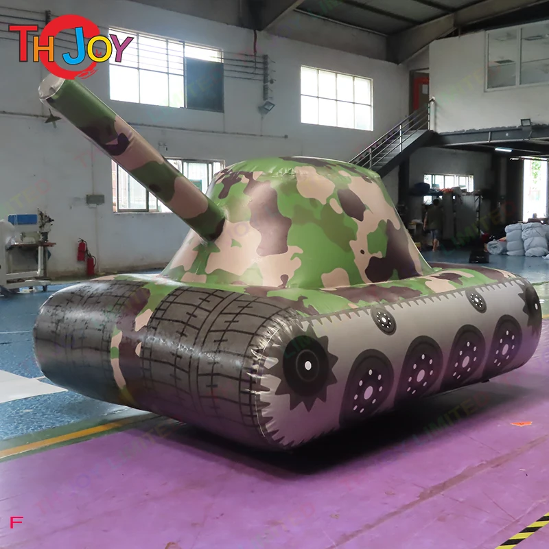 Fast Air Shipping 6x3m Outdoor Inflatable Advertising Tank Model Inflatable CS Games bunker Tank