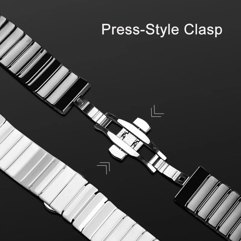 20mm 22mm Ceramic Strap for Huawei Watch GT 3 Pro Strap White Ceramic Watchband for Huawei Watch GT3 46mm GT 2e Watch Wristband