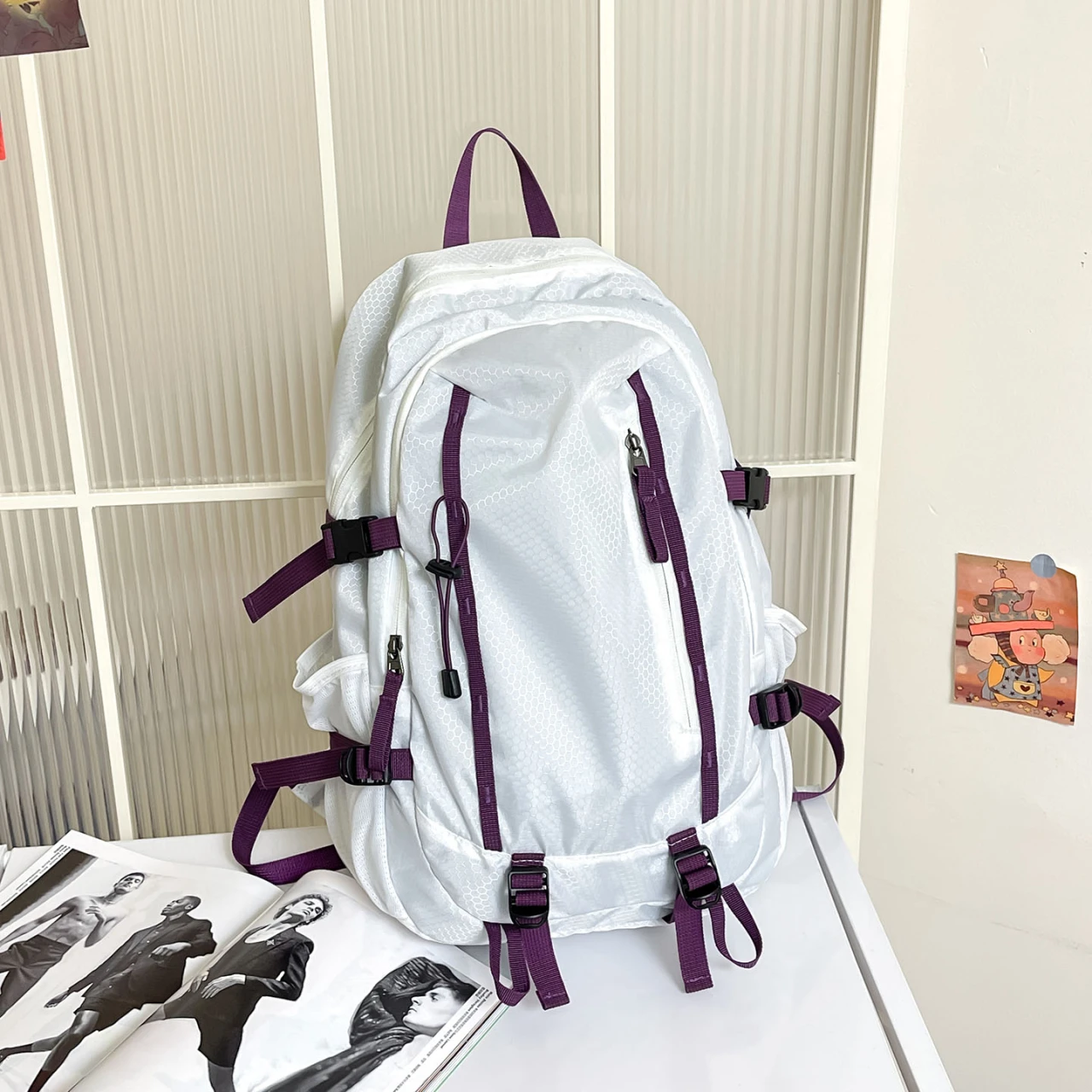 Waterproof Hiking Backpack Large Capacity Outdoor Travel Rucksack Men Women Student School Backpack Camping Sports Daypack