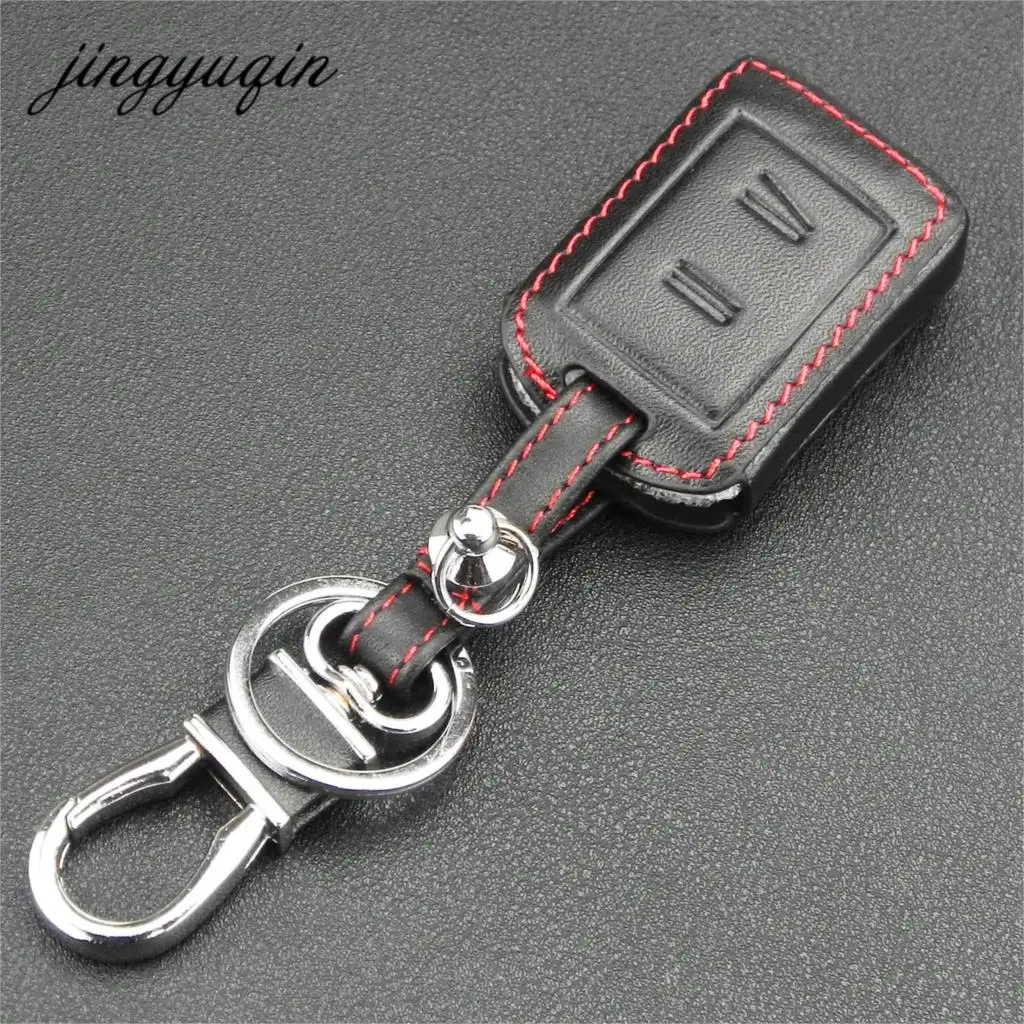 jingyuqin 2 Button Car Remote Key Cover Leather Case for Opel Agila Meriva Astra Corsa C Combo VAN Tigra Vectra