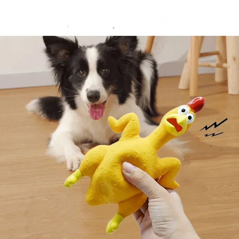 Screaming Chicken Squeeze Sound Toy Pets Dog Toys Product Shrilling Decompression Tool Squeak Vent Chicken