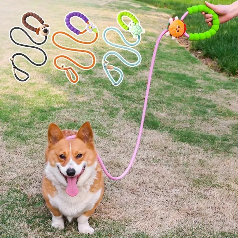 

Foam Handle 5 ft Dog Training Leash No Pull Dog Slip Lead Heavy Duty Rope Leashes for Small Medium Large Dogs