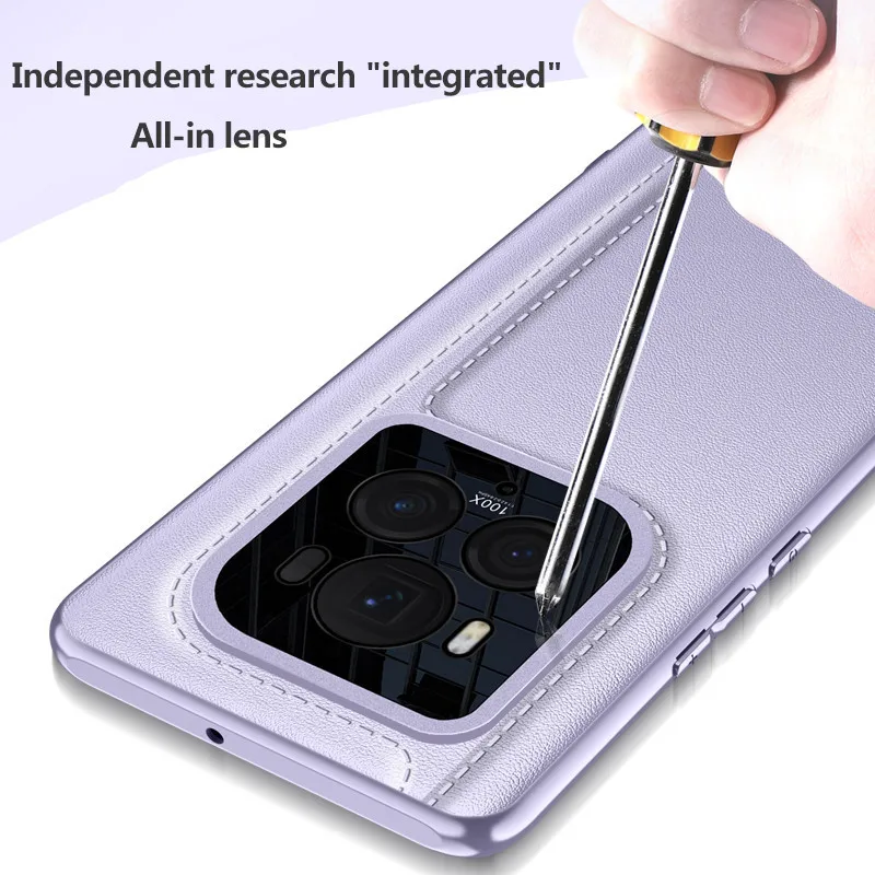 Ultra Thin Plain PU Leather Case For Honor Magic6 RSR Porsche Design Camera Lens Protection Cover