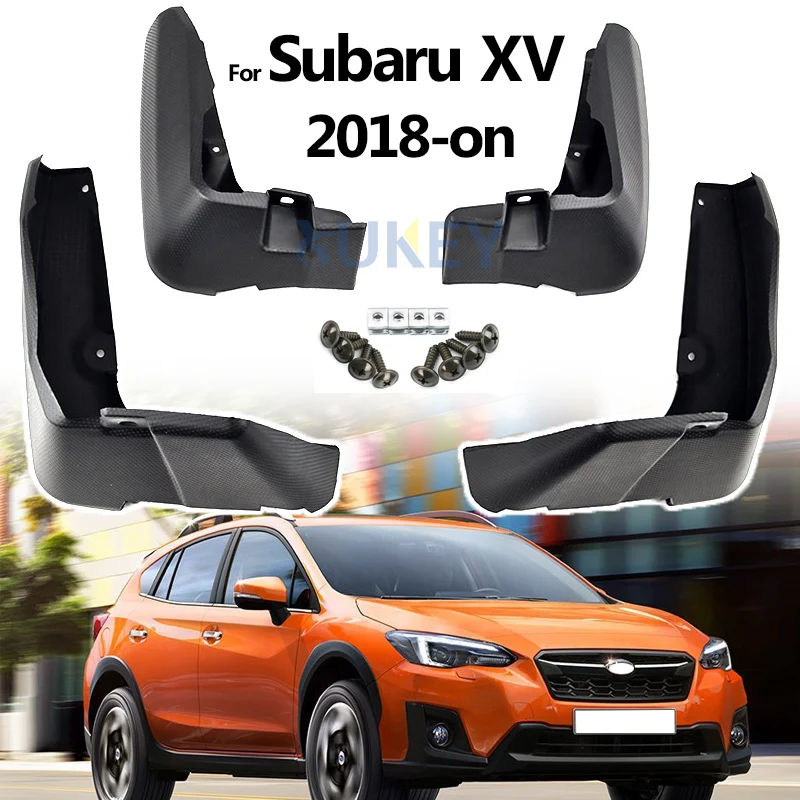 Set of 4pc Mud Flaps For SUBARU XV Crosstrek 2018- 2023 Molded Mudflaps Splash Guards Mudguards Front Rear 2019 2020 2021 2022