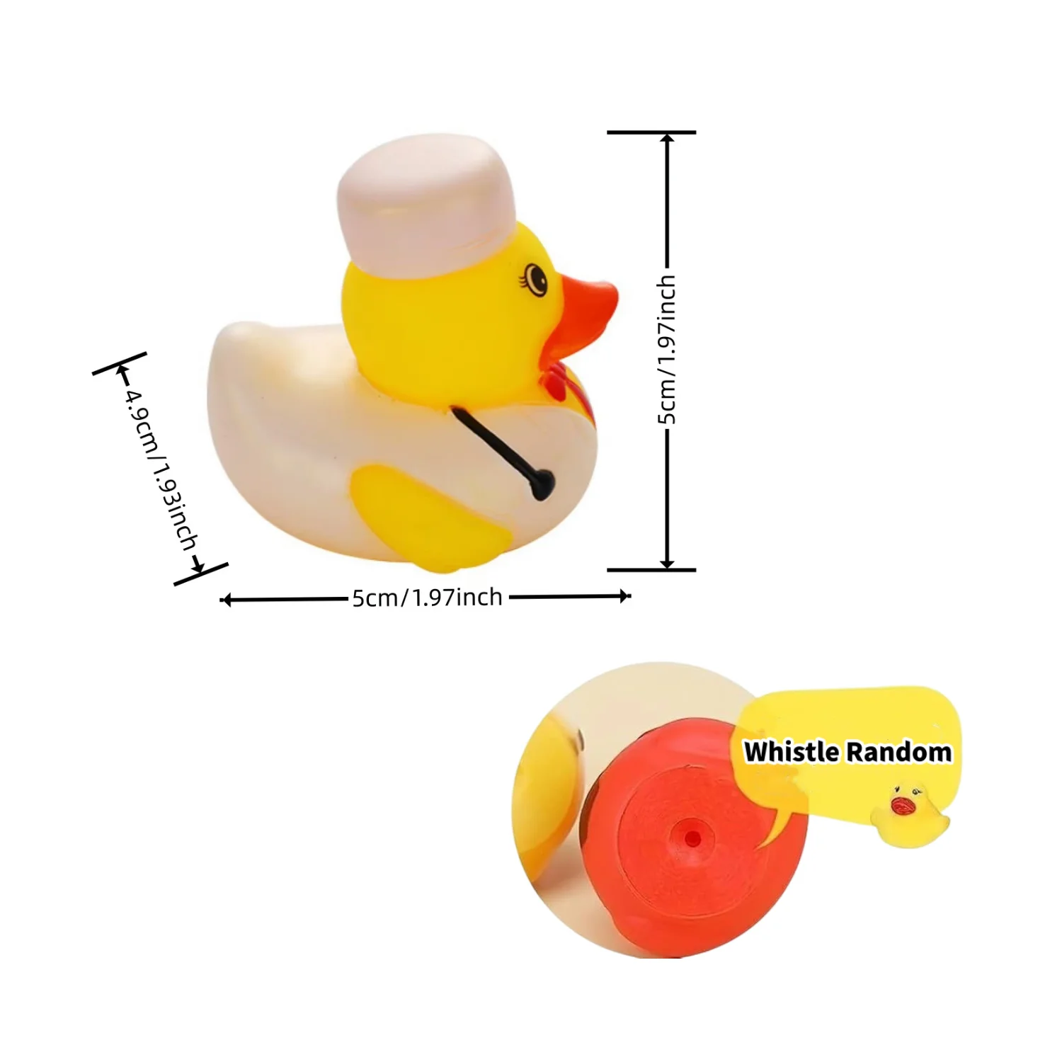 30-Pack Rubber Ducks in Bulk,Assortment Duckies for Jeep Ducking Floater Duck Bath Toys Party Favors Color&Style&Whistle Random