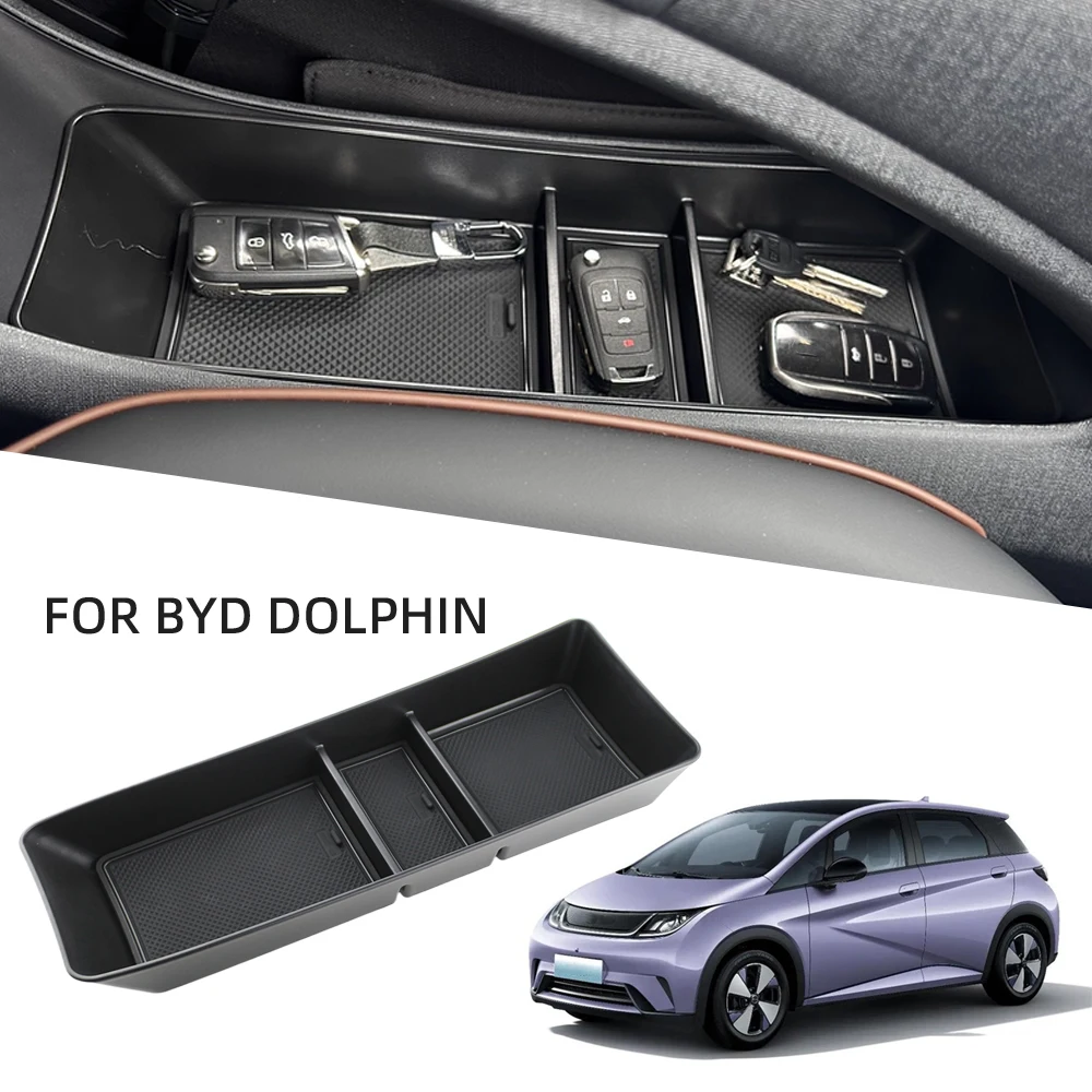 For BYD Dolphin 2022 2023 2024 2025 Center Console Storage Box Orgainzer Stowing Tray Plate Stuff Hodler Interior Accessories