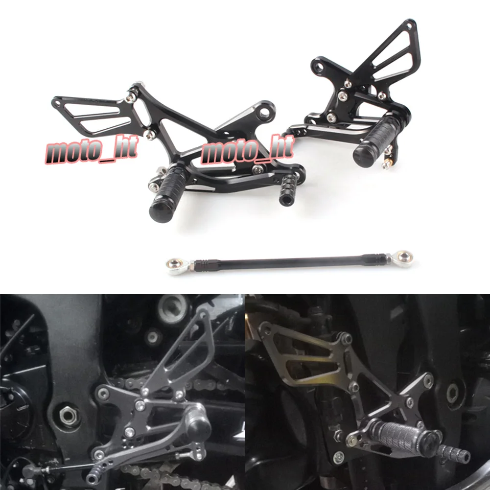 ZX6R 2005-2008 Footpegs Rearset Rear FootPeg For Kawasaki ZX-6R 2005 2006 2007 2008 Adjustable Motorcycle Accessories 1Pair