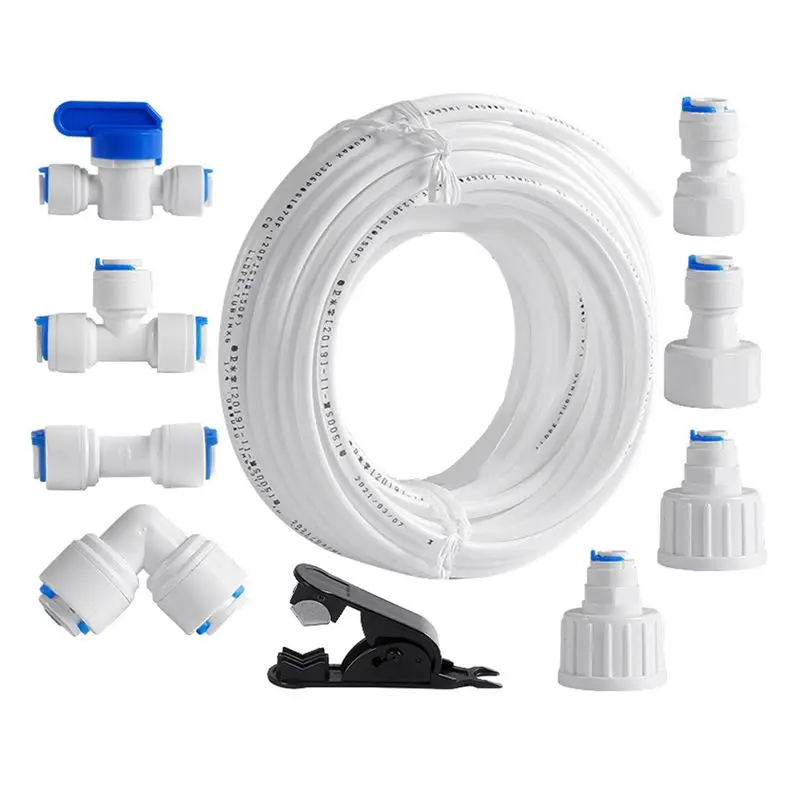 B47B-Refrigerator Water Line Kit Connection And Compression Ice Maker Installation Kit,OD Tubing With Quick Connect