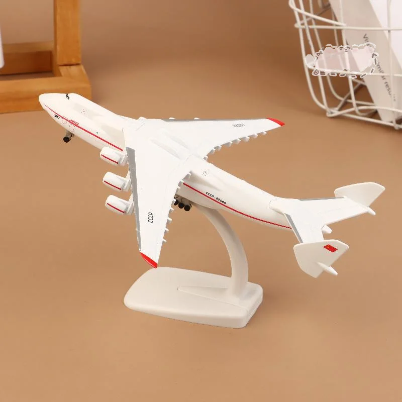 

Scale 1/400 Soviet An-225 Model Toy, 20CM Diecast Metal Alloy Airplane Replica for Artwork, Decoration & Collection.