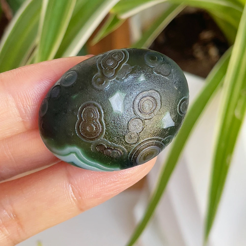 مجوهرات الحجر الطبيعي النقي الكسا العين العقيق حجر رائع حجر الخرز DIY بها بنفسك صنع المجوهرات الأحجار الخام ديكور المنزل