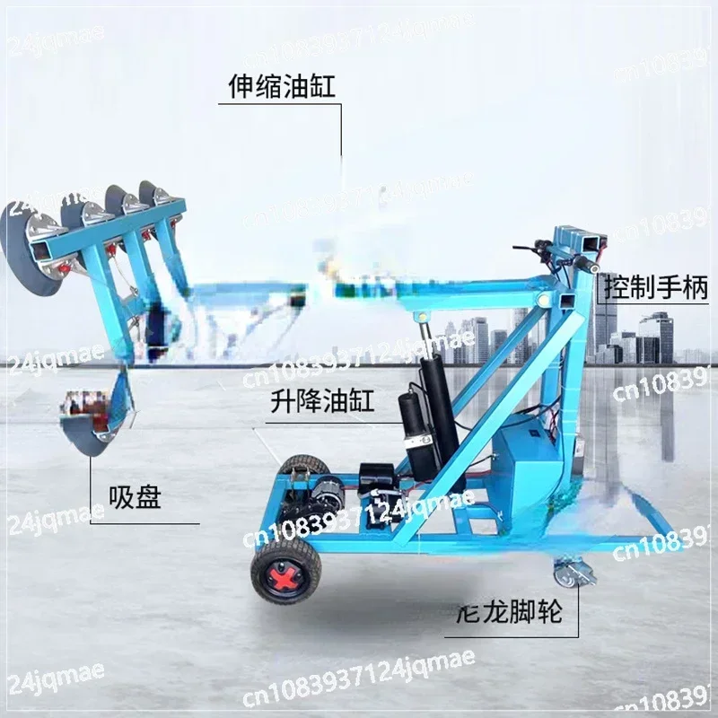 Customized vacuum suction cup truck, electric glass installation mechanical arm, 500kg small glass suction cup truck