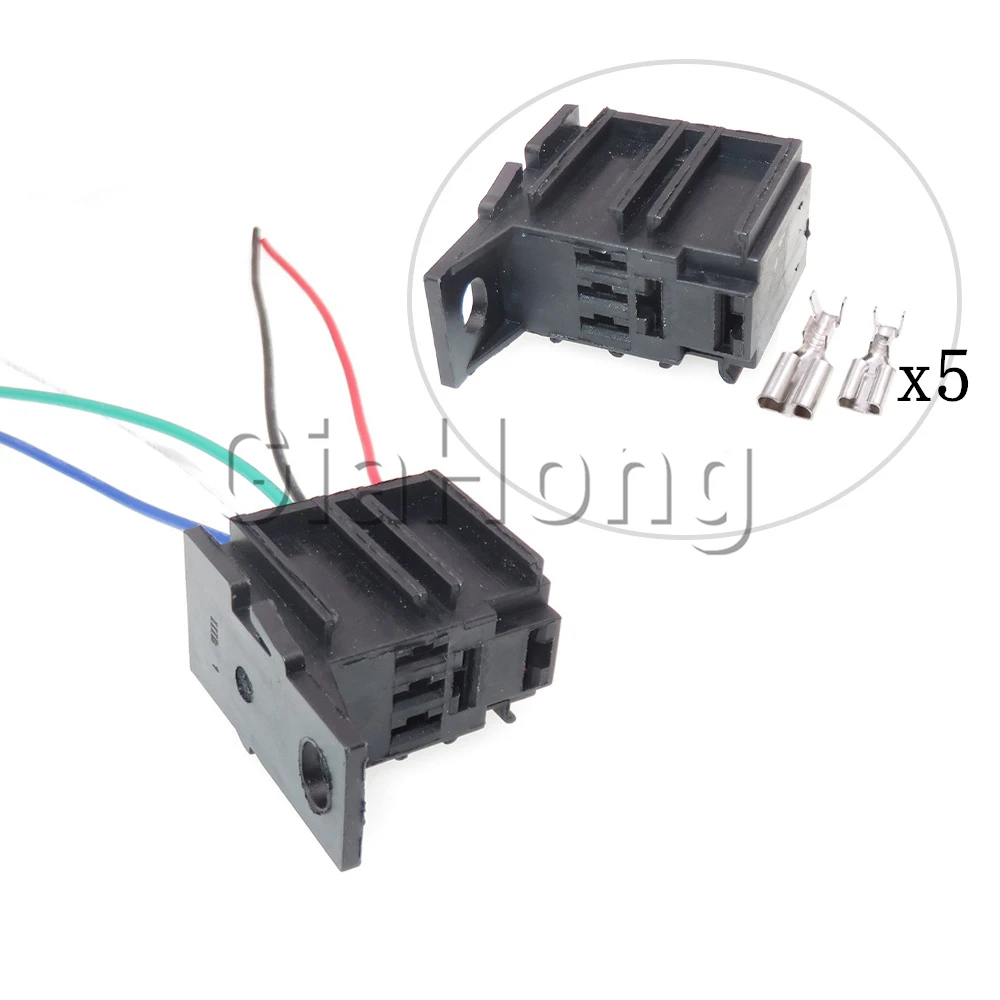 

1 компл., 5 способов, автомобильные негерметичные композитные разъемы, модифицированные аксессуары, автомобильный жгут проводов, релейные розетки с клеммой